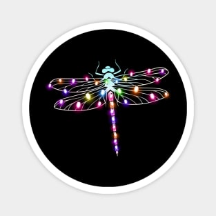 Dragonfly Christmas Lights Funny Dragonfly Xmas Tree Magnet